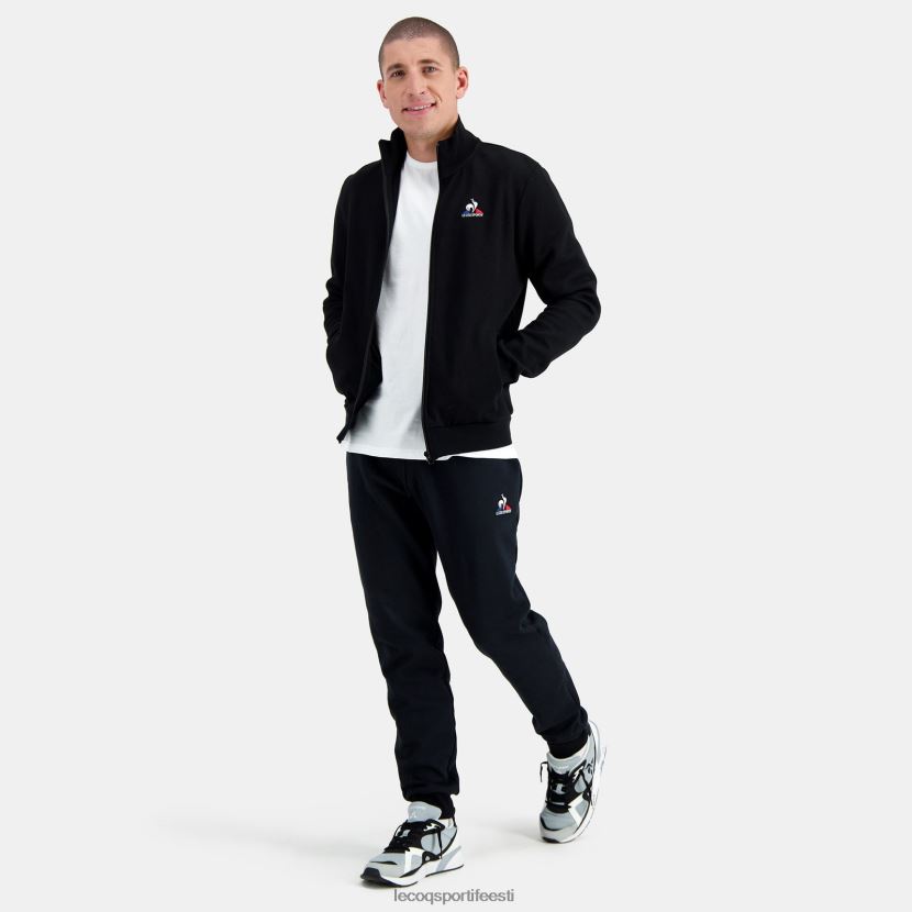 ee Le Coq Sportif Riietus mehed tõmblukuga dressipluus must must TT862D58
