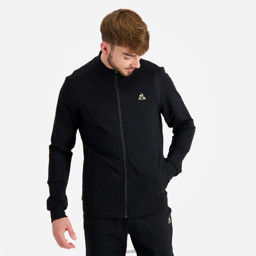 ee Le Coq Sportif Riietus mehed tõmblukuga dressipluus must must TT862D72