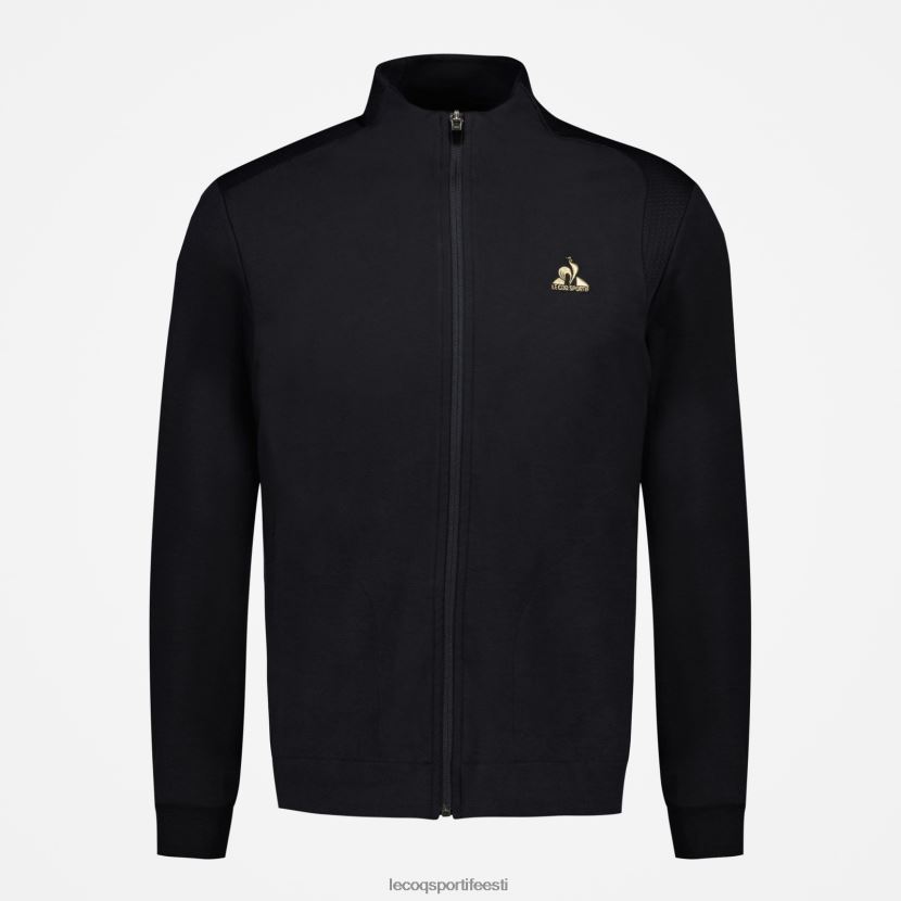 ee Le Coq Sportif Riietus mehed tõmblukuga dressipluus must must TT862D72