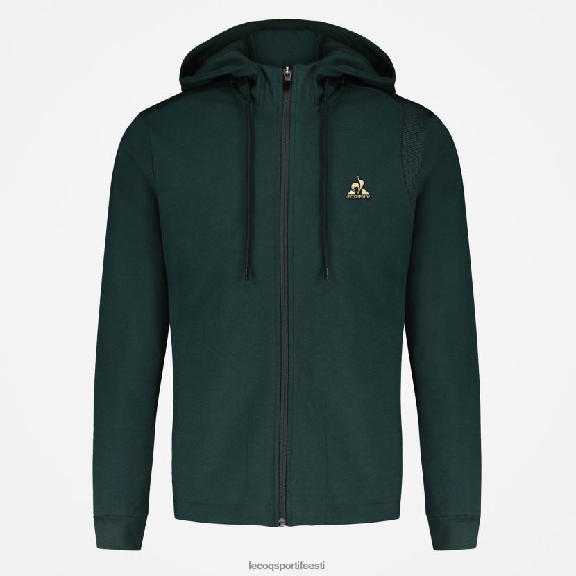 ee Le Coq Sportif Riietus mehed tõmblukuga roheline kapuutsiga dressipluus roheline TT862D462
