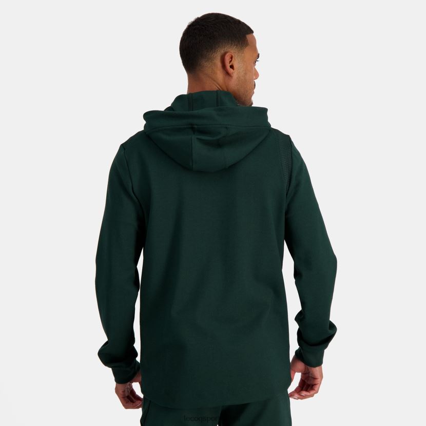 ee Le Coq Sportif Riietus mehed tõmblukuga roheline kapuutsiga dressipluus roheline TT862D462
