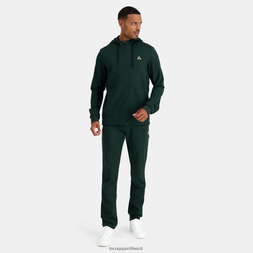 ee Le Coq Sportif Riietus mehed tõmblukuga roheline kapuutsiga dressipluus roheline TT862D462