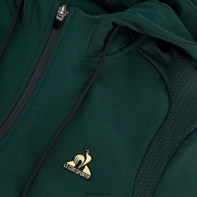 ee Le Coq Sportif Riietus mehed tõmblukuga roheline kapuutsiga dressipluus roheline TT862D462
