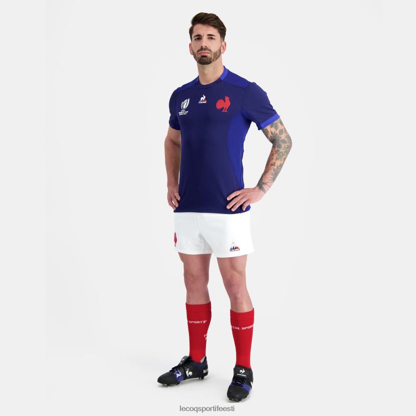 ee Le Coq Sportif Riietus mehed koopia lühike - xv de france valge valge TT862D235