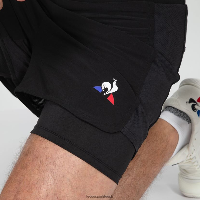 ee Le Coq Sportif Riietus mehed mustad lühikesed püksid must TT862D511