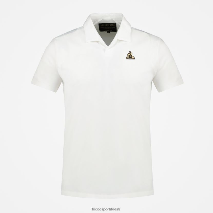 ee Le Coq Sportif Riietus mehed puuvillane polo valge valge TT862D128