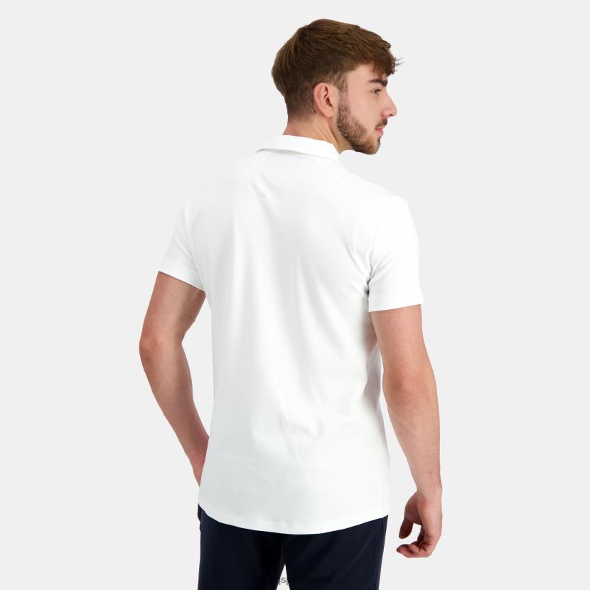 ee Le Coq Sportif Riietus mehed puuvillane polo valge valge TT862D128