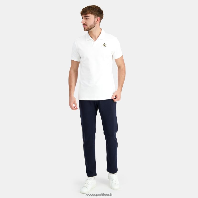 ee Le Coq Sportif Riietus mehed puuvillane polo valge valge TT862D128