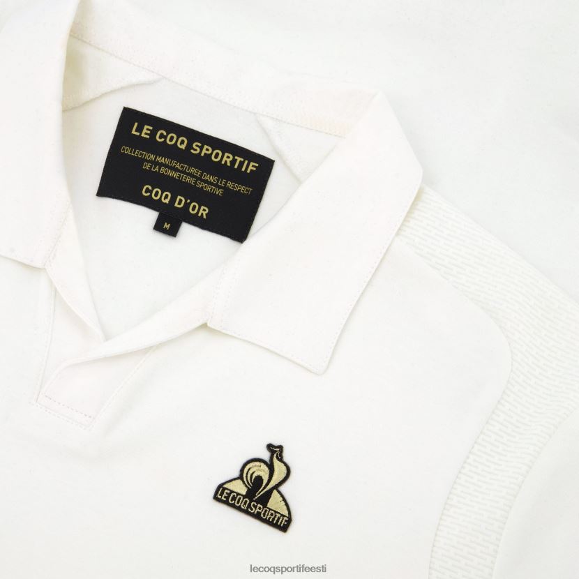 ee Le Coq Sportif Riietus mehed puuvillane polo valge valge TT862D128