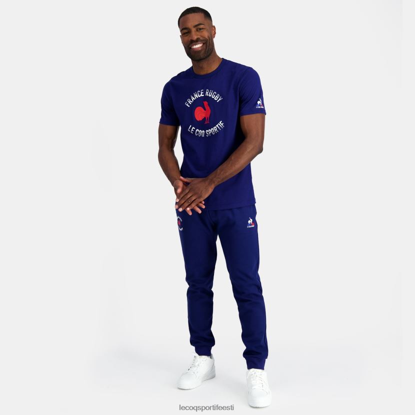 ee Le Coq Sportif Riietus mehed püksid - prantsusmaa ragbi sinine sinine TT862D87