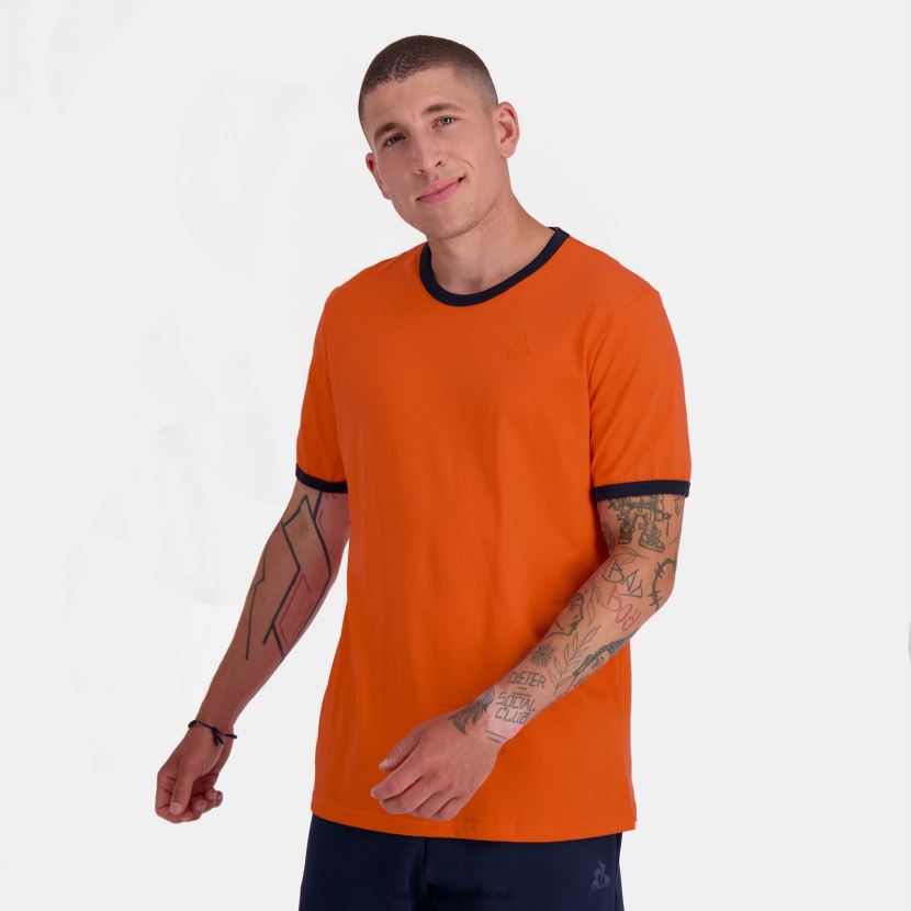 ee Le Coq Sportif Riietus mehed mood oranž T-särk oranž TT862D151