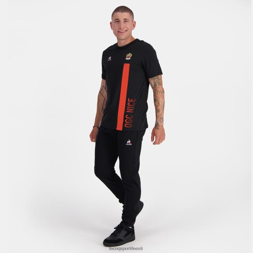 ee Le Coq Sportif Riietus mehed moodne t-särk must must TT862D153