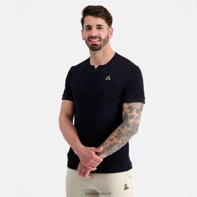 ee Le Coq Sportif Riietus mehed moodne t-särk must must TT862D155