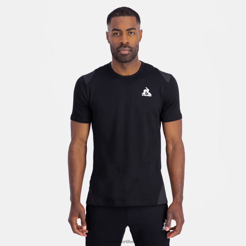 ee Le Coq Sportif Riietus mehed moodne t-särk must must TT862D174