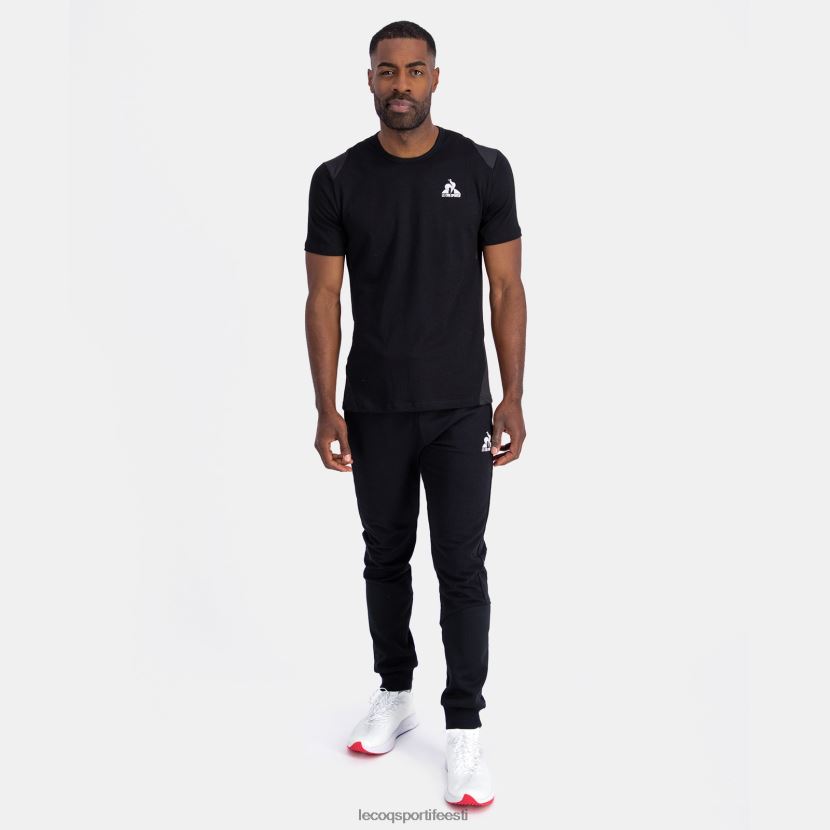 ee Le Coq Sportif Riietus mehed moodne t-särk must must TT862D174