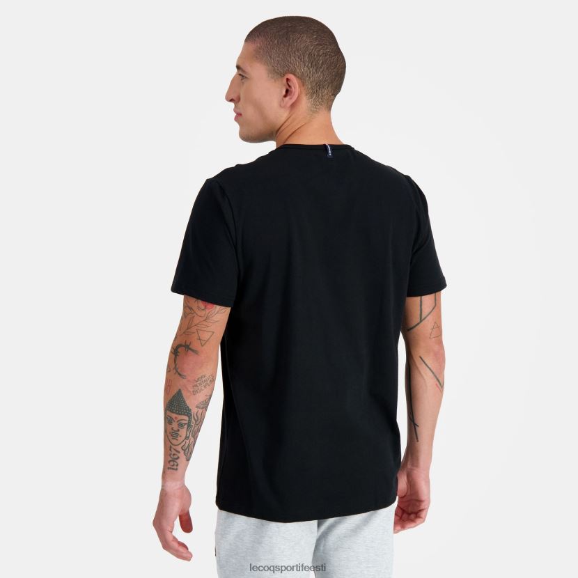 ee Le Coq Sportif Riietus mehed moodne t-särk must must TT862D181