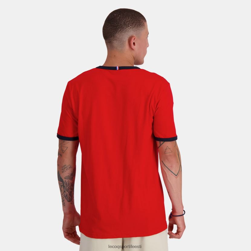 ee Le Coq Sportif Riietus mehed moodne t-särk punane punane TT862D149
