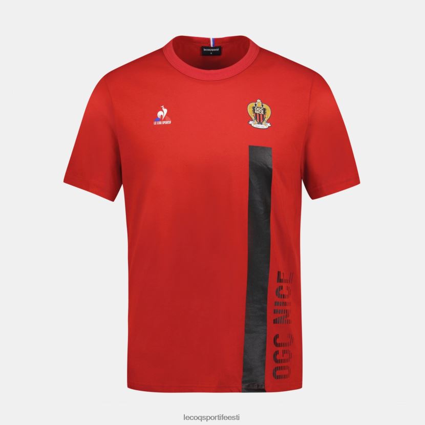 ee Le Coq Sportif Riietus mehed moodne t-särk punane punane TT862D150