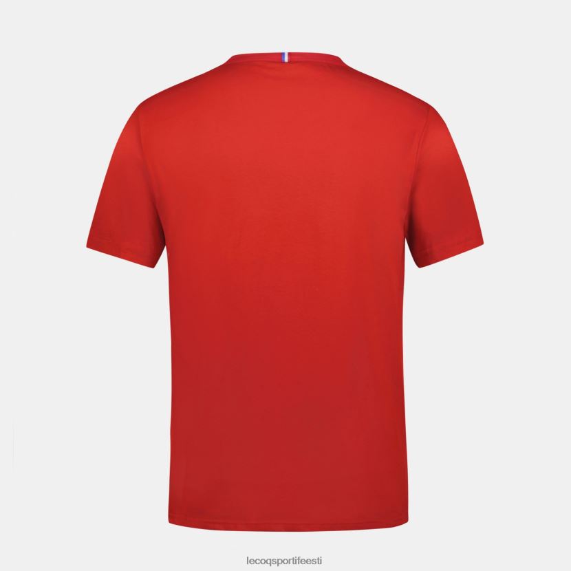 ee Le Coq Sportif Riietus mehed moodne t-särk punane punane TT862D150
