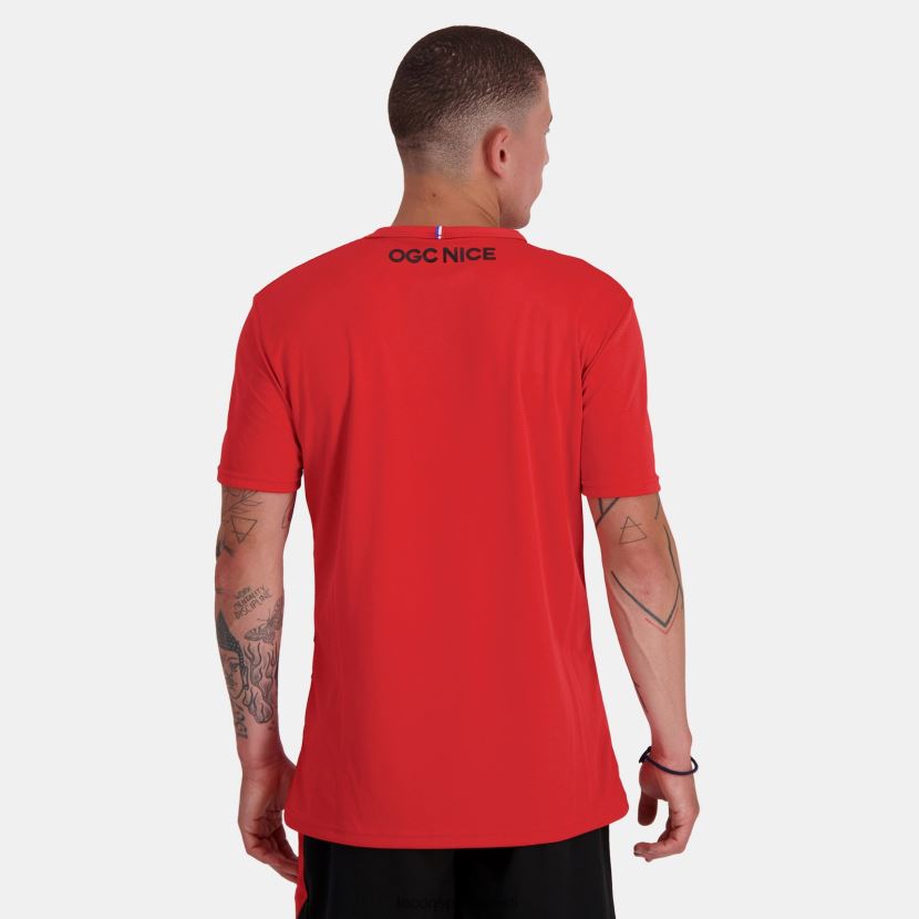 ee Le Coq Sportif Riietus mehed moodne t-särk punane punane TT862D154