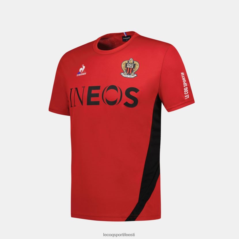 ee Le Coq Sportif Riietus mehed moodne t-särk punane punane TT862D154