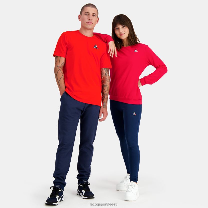 ee Le Coq Sportif Riietus mehed moodne t-särk punane punane TT862D171