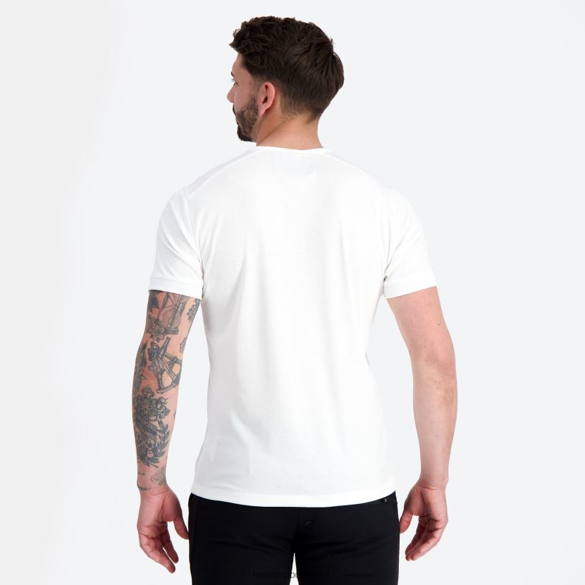 ee Le Coq Sportif Riietus mehed moodne t-särk valge valge TT862D147