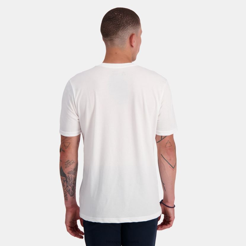 ee Le Coq Sportif Riietus mehed moodne t-särk valge valge TT862D148