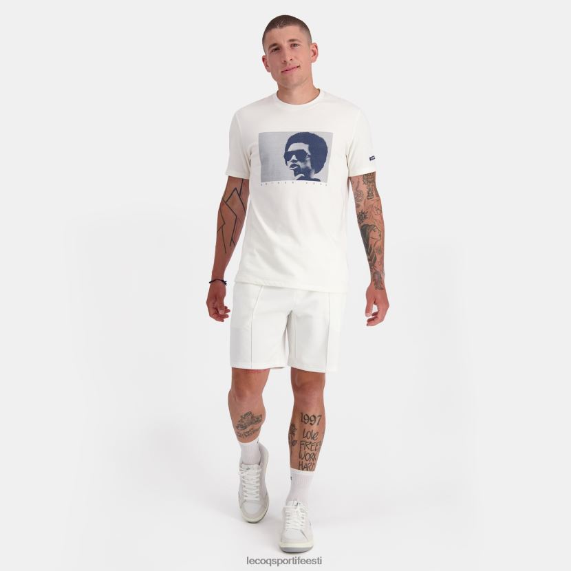 ee Le Coq Sportif Riietus mehed moodne t-särk valge valge TT862D159