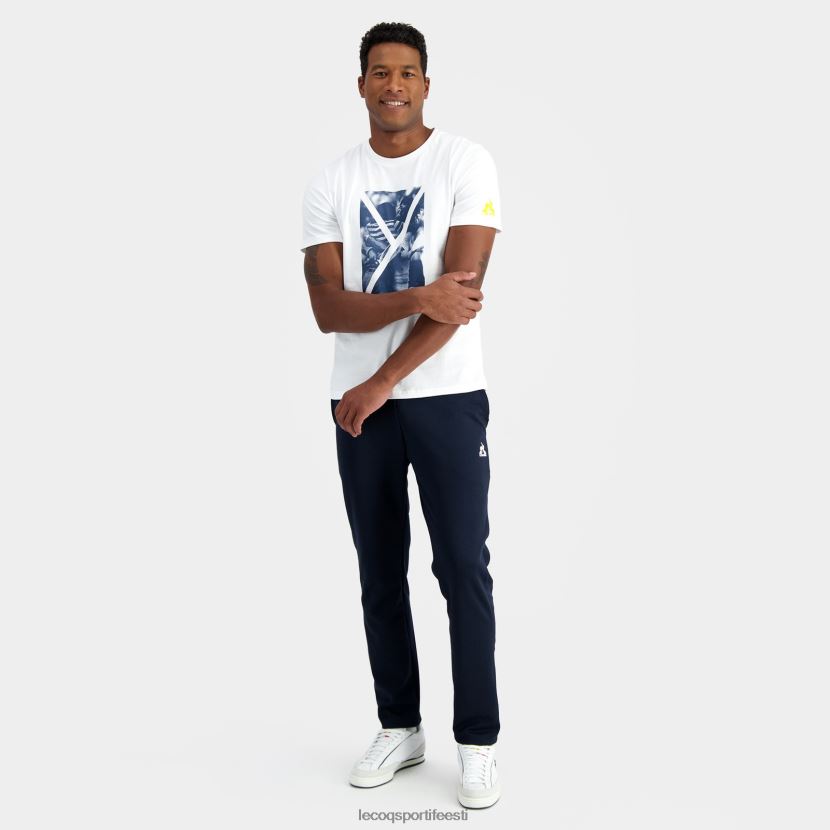ee Le Coq Sportif Riietus mehed moodne t-särk valge valge TT862D160