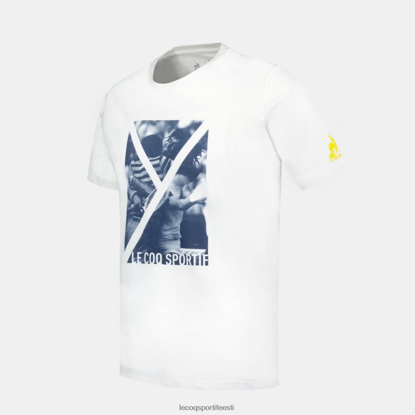 ee Le Coq Sportif Riietus mehed moodne t-särk valge valge TT862D160
