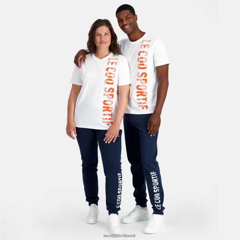 ee Le Coq Sportif Riietus mehed moodne t-särk valge valge TT862D162