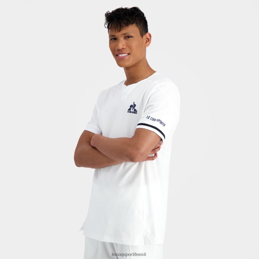 ee Le Coq Sportif Riietus mehed moodne t-särk valge valge TT862D165