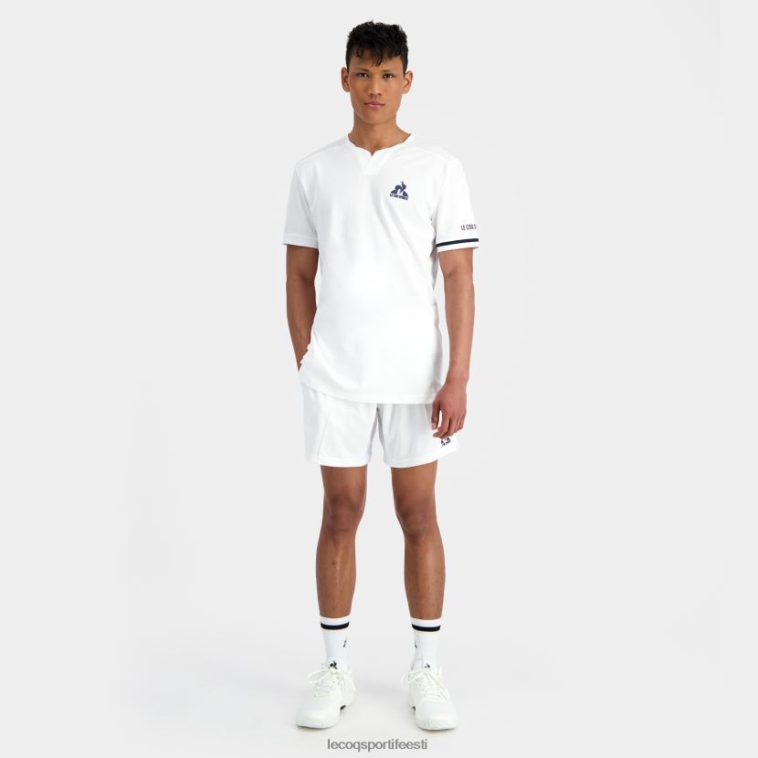 ee Le Coq Sportif Riietus mehed moodne t-särk valge valge TT862D165