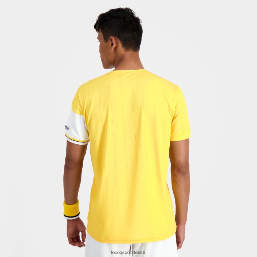 ee Le Coq Sportif Riietus mehed moodne t-särk valge valge TT862D166