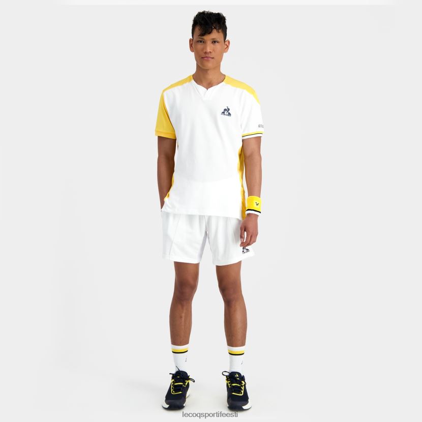 ee Le Coq Sportif Riietus mehed moodne t-särk valge valge TT862D166