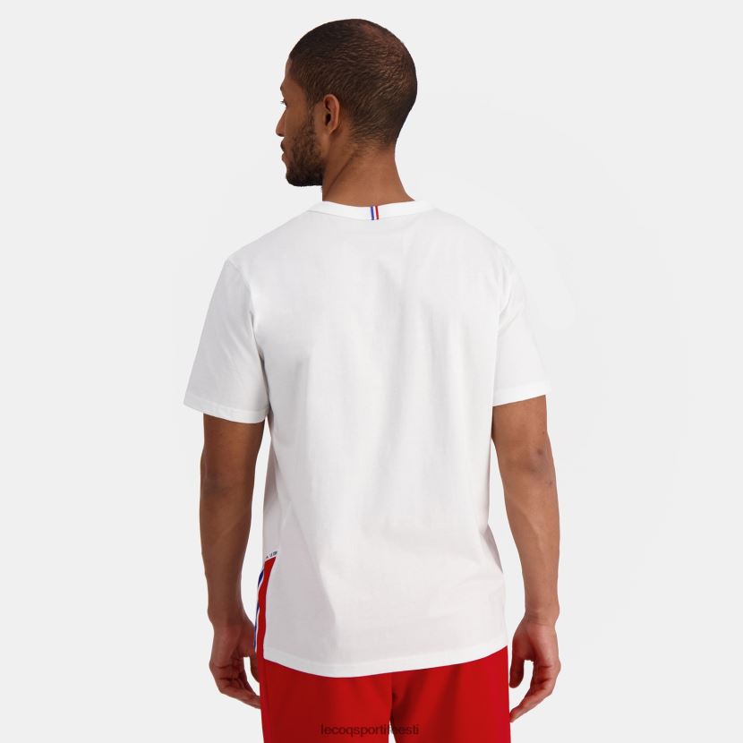 ee Le Coq Sportif Riietus mehed moodne t-särk valge valge TT862D170