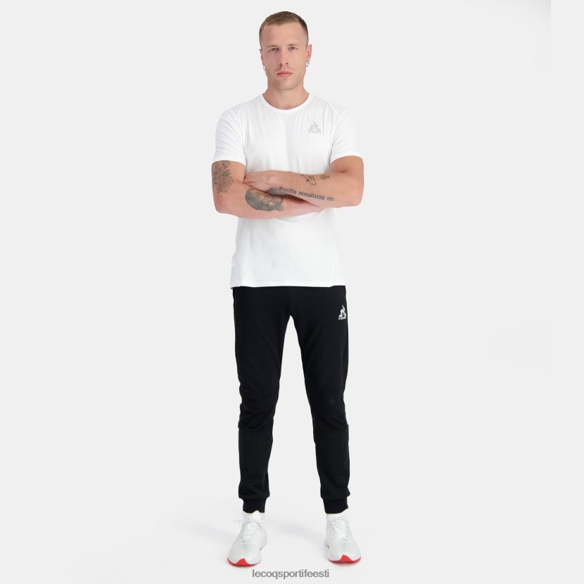 ee Le Coq Sportif Riietus mehed moodne t-särk valge valge TT862D176