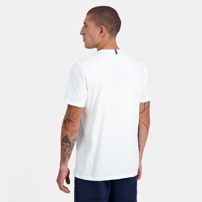 ee Le Coq Sportif Riietus mehed moodne t-särk valge valge TT862D180