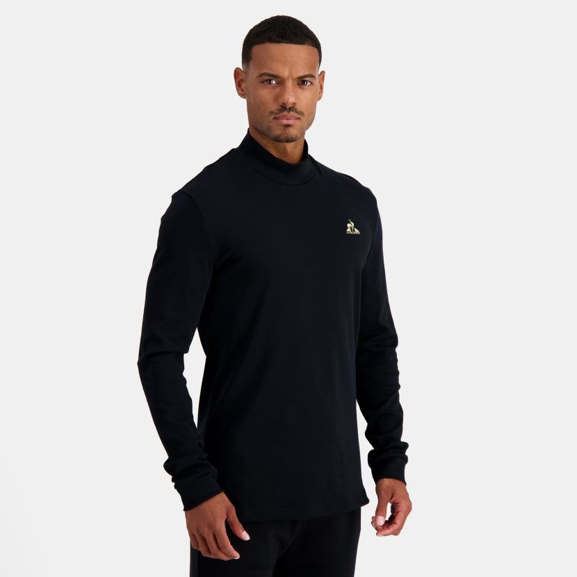 ee Le Coq Sportif Riietus mehed pikkade varrukatega t-särk must must TT862D461
