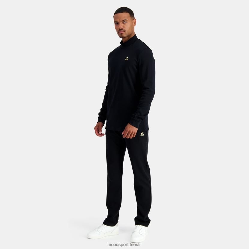 ee Le Coq Sportif Riietus mehed pikkade varrukatega t-särk must must TT862D461