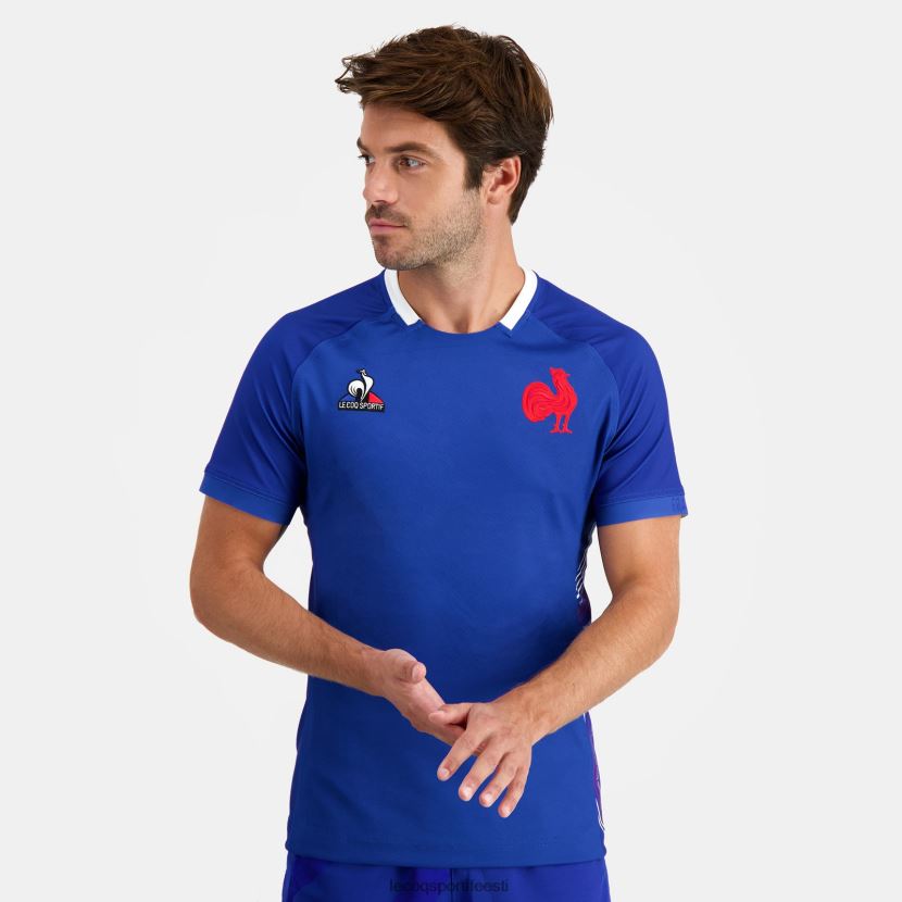 ee Le Coq Sportif Riietus mehed replica jersey rugby 7 - equipe de France sinine sinine TT862D475