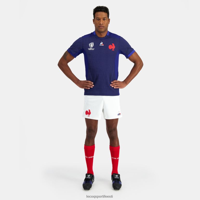 ee Le Coq Sportif Riietus mehed replica jersey xv de france – ragbi maailmameistrivõistlused 2023 sinine sinine TT862D692