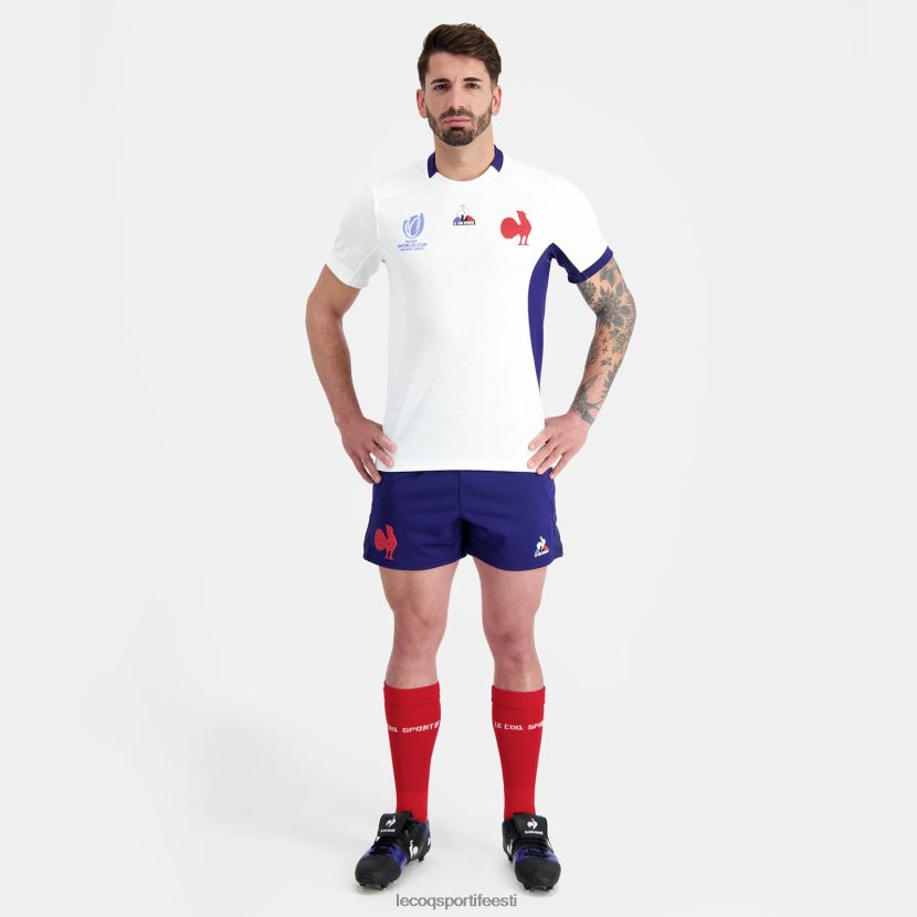 ee Le Coq Sportif Riietus mehed replica jersey xv de france – ragbi maailmameistrivõistlused 2023 valge valge TT862D693