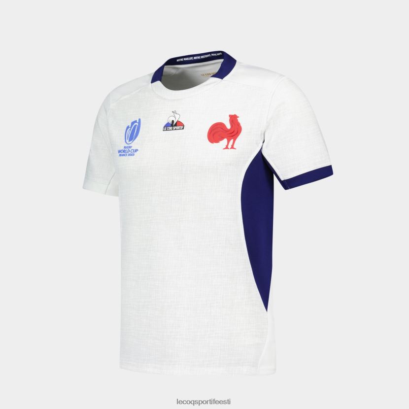 ee Le Coq Sportif Riietus mehed replica jersey xv de france – ragbi maailmameistrivõistlused 2023 valge valge TT862D693
