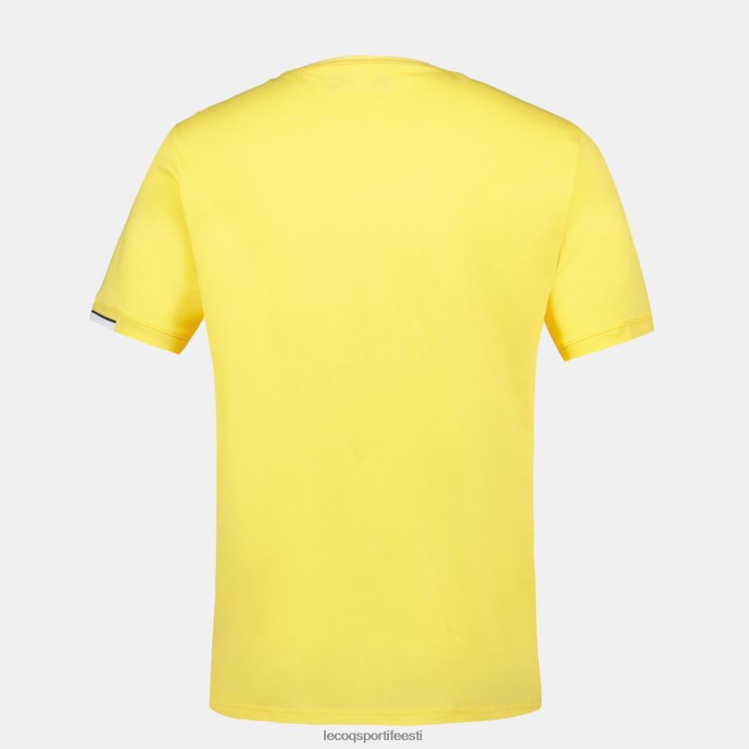 ee Le Coq Sportif Riietus mehed t-särk kollane kollane TT862D211