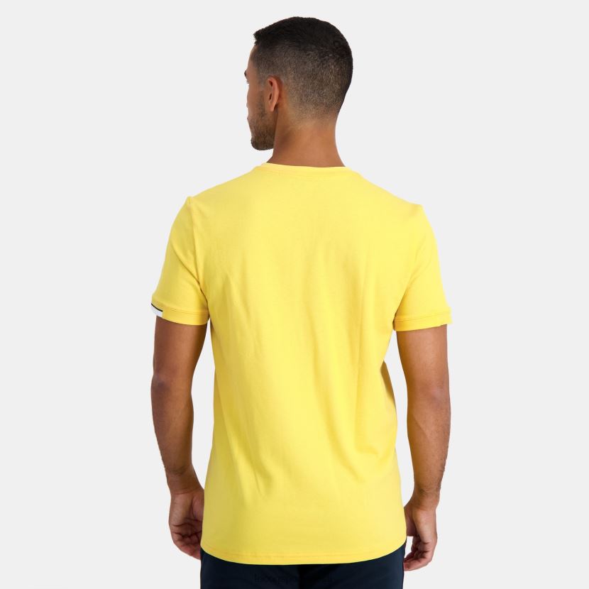 ee Le Coq Sportif Riietus mehed t-särk kollane kollane TT862D211