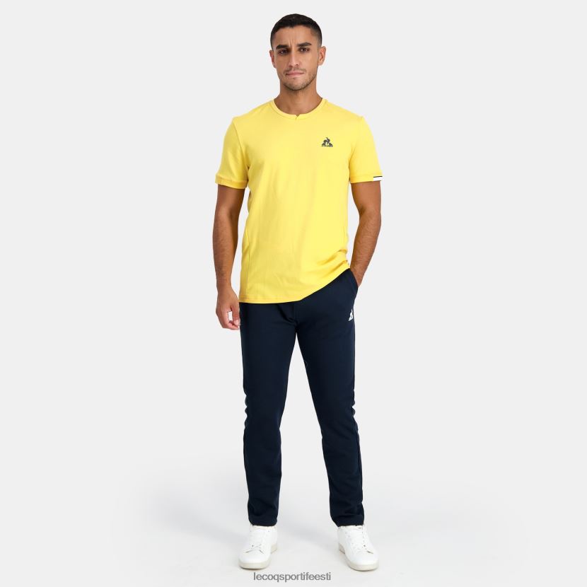 ee Le Coq Sportif Riietus mehed t-särk kollane kollane TT862D211