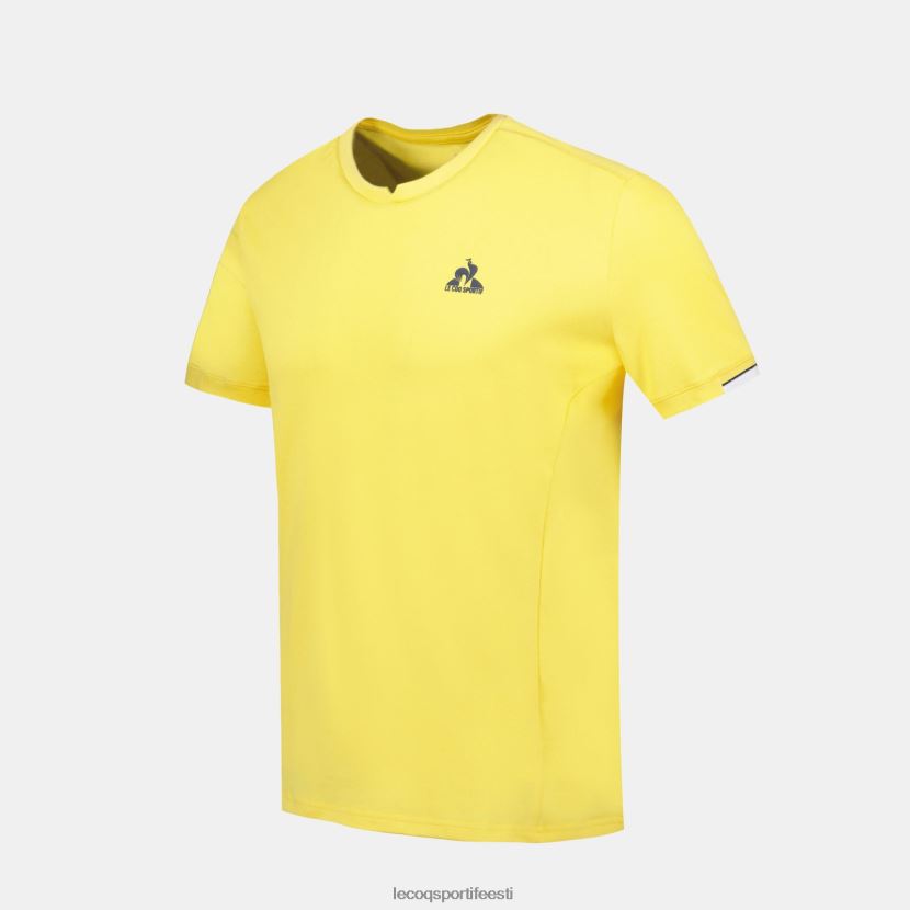 ee Le Coq Sportif Riietus mehed t-särk kollane kollane TT862D211