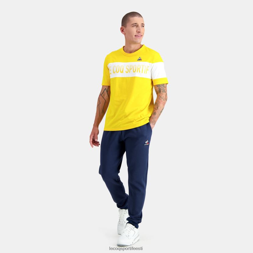 ee Le Coq Sportif Riietus mehed t-särk kollane kollane TT862D449